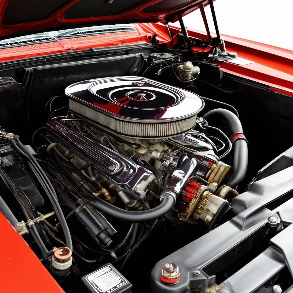 Classic Camaro Engine Bay