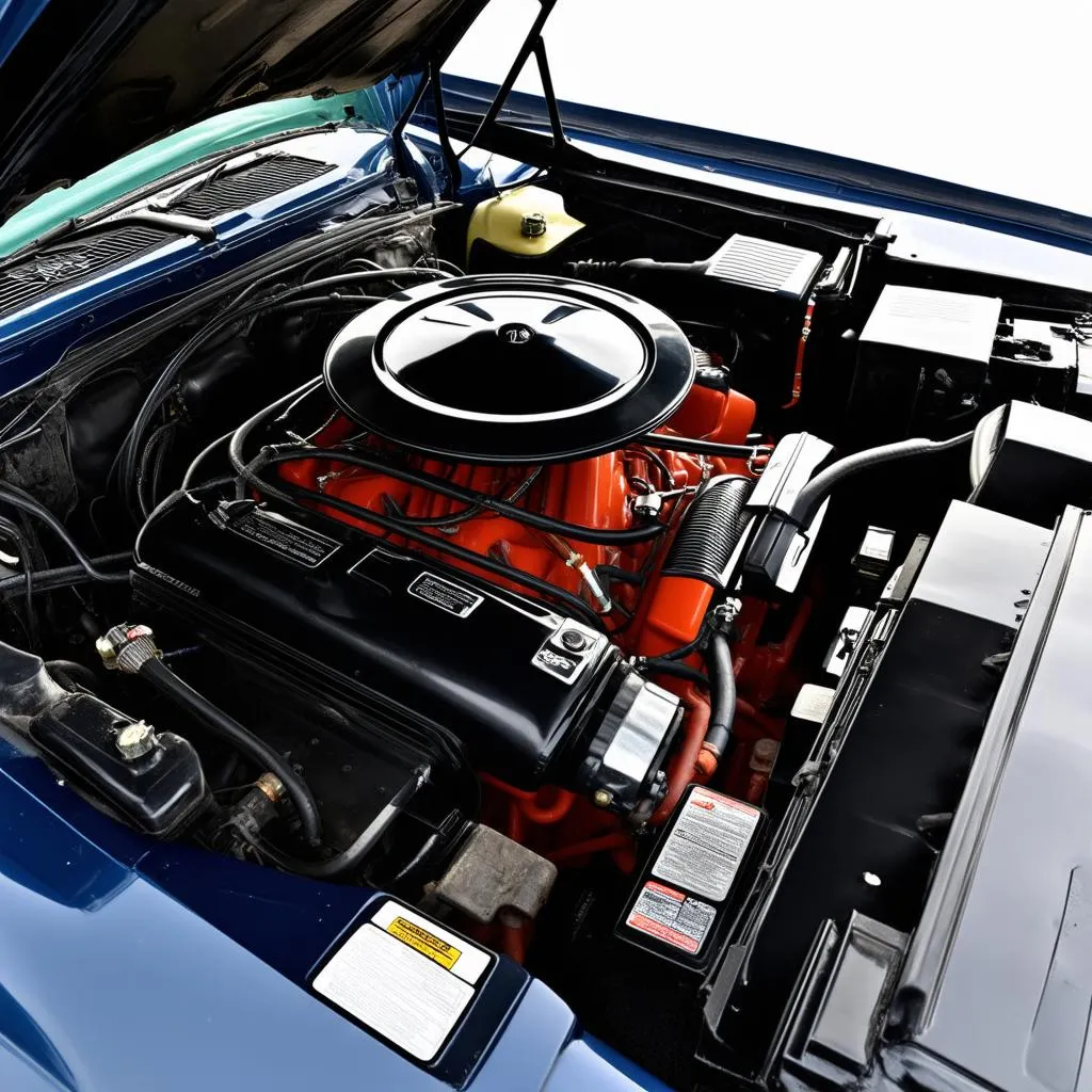 1984 Mustang Engine Bay