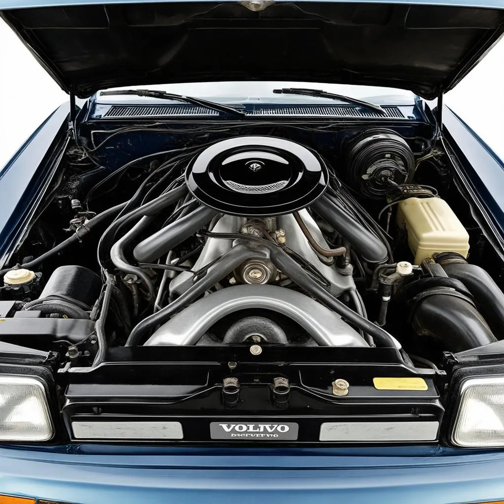 1990 Volvo Engine Bay