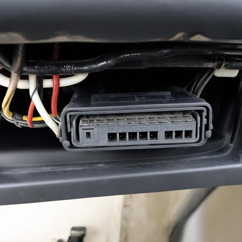 OBD port under dashboard