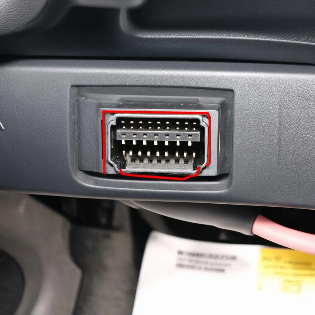 OBD connector location