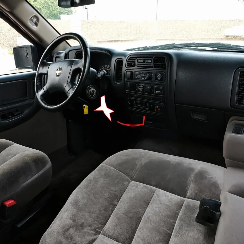 OBD port location in a 2002 Chevy Silverado