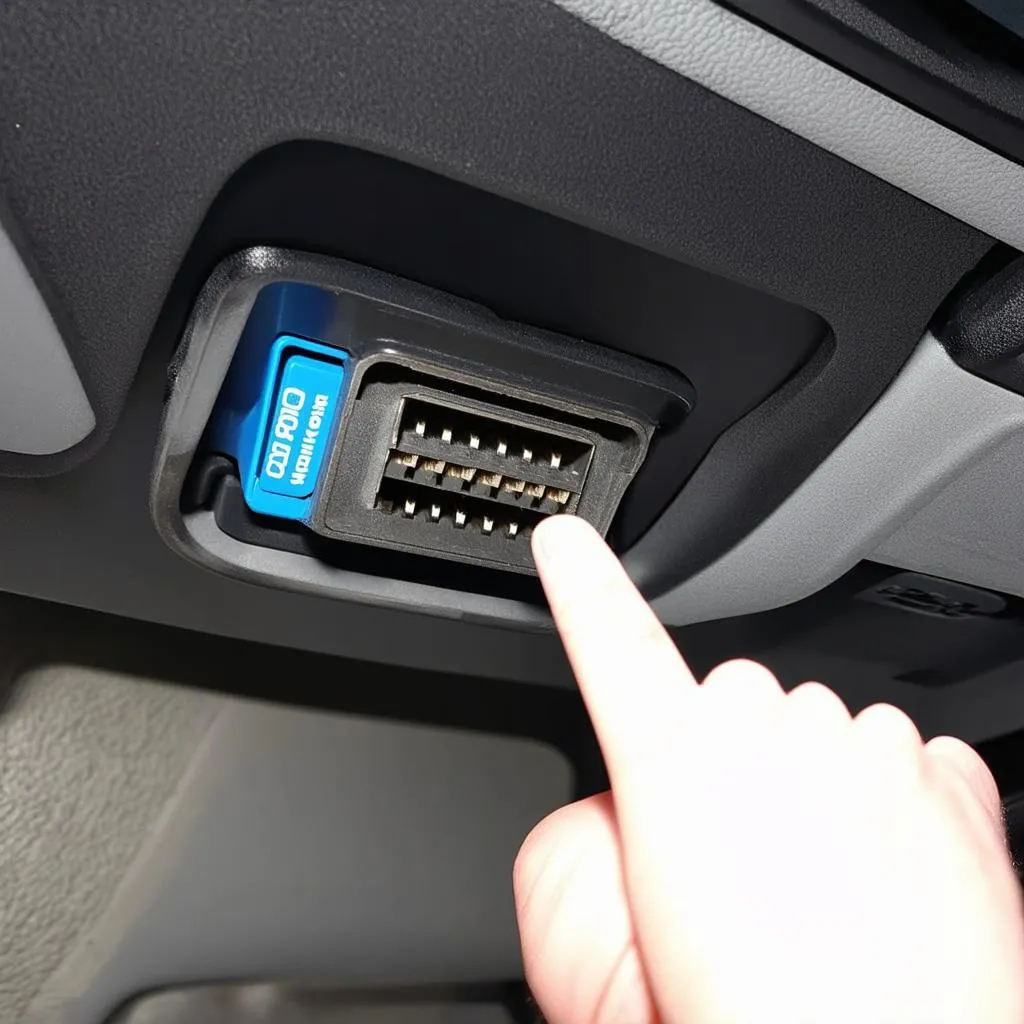 OBD Port Location in 2004 Ford Transit Connect