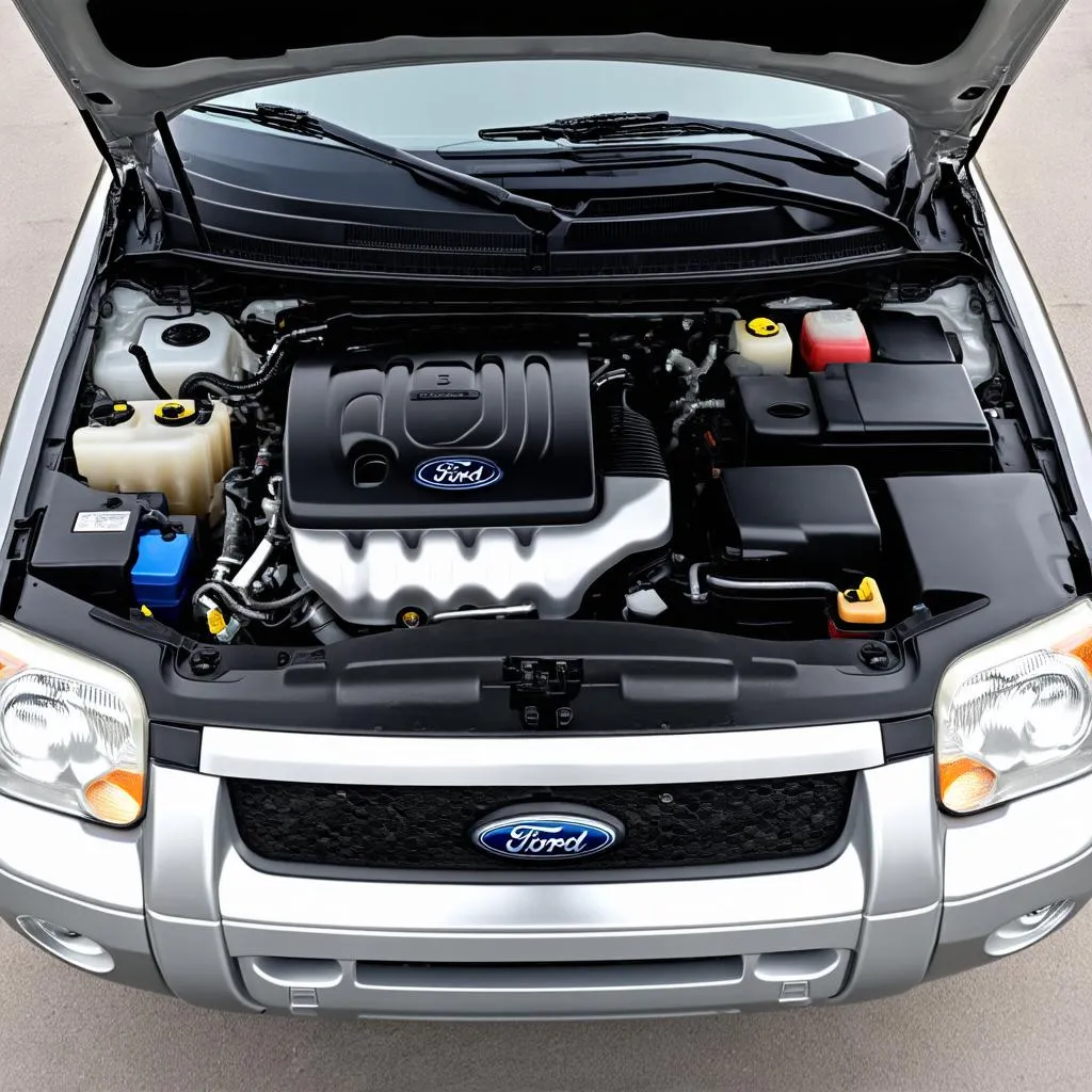 Ford Escape Hybrid Engine Bay