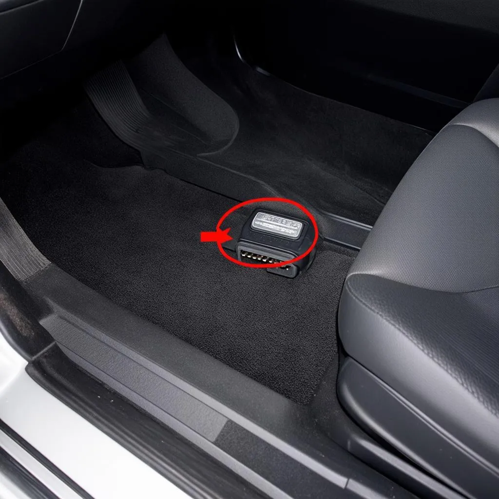 OBD connector location