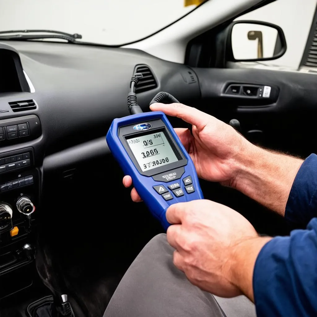 OBD Scanner in Use