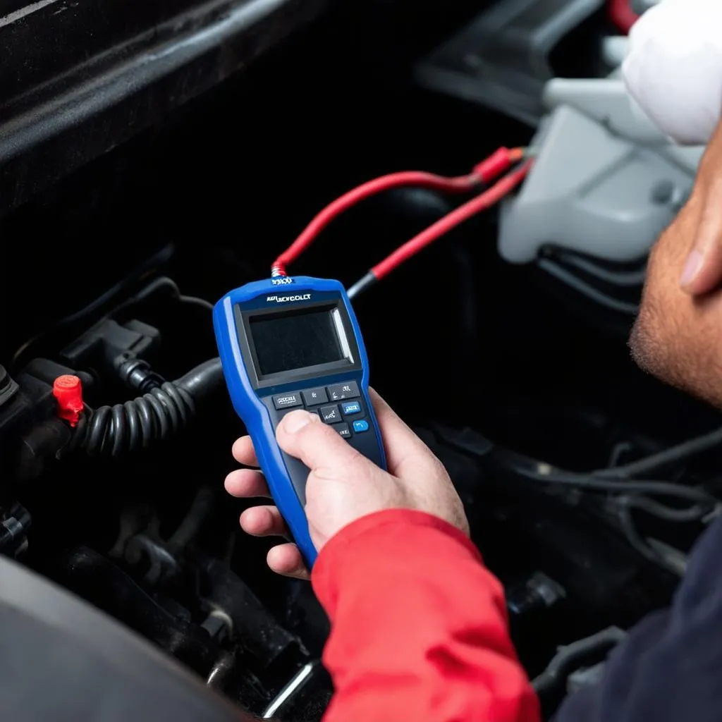 OBD Scanner connected to car