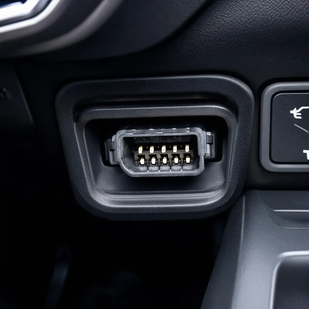 OBD-II port location in a 2019 Chevrolet Colorado