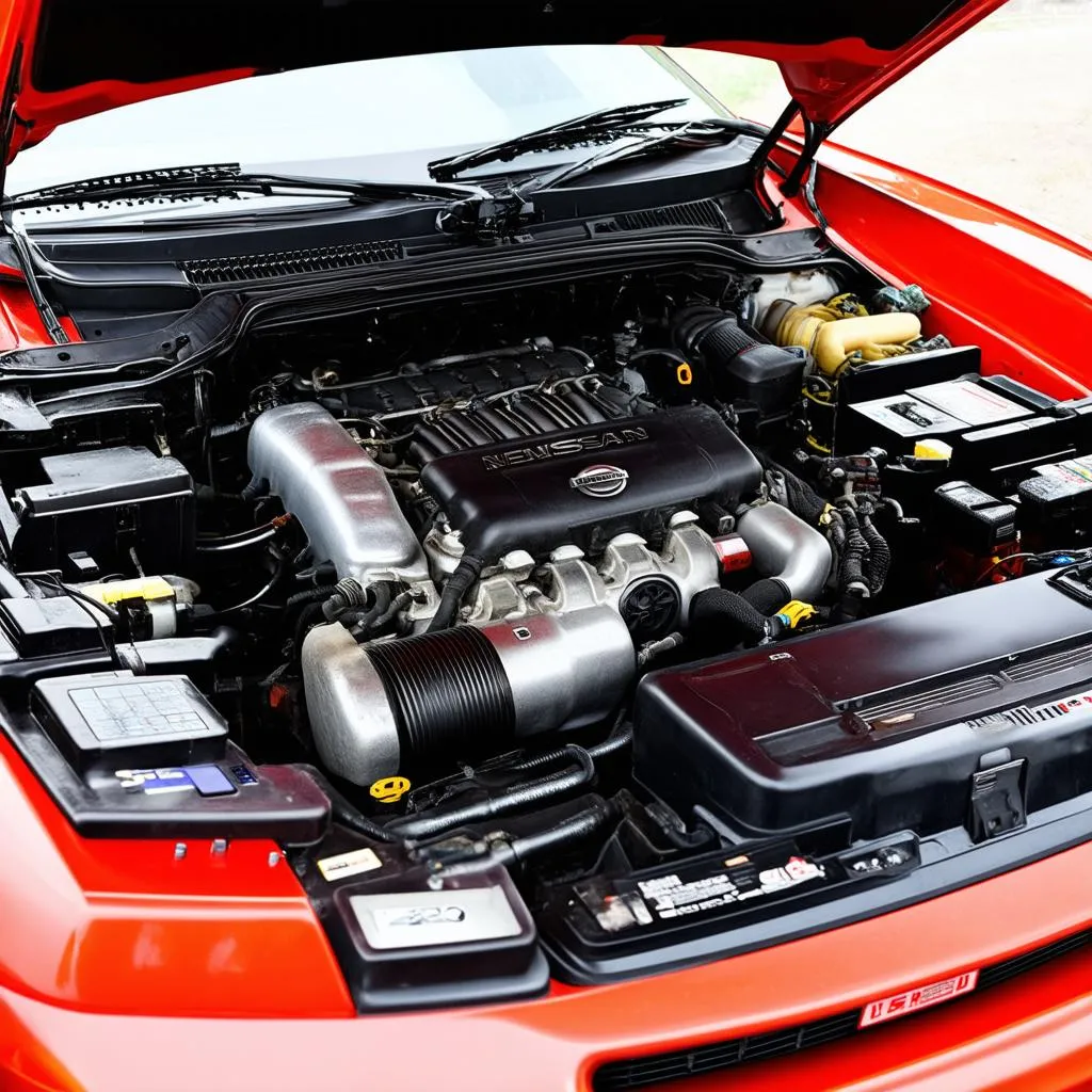 Nissan 240sx Engine Bay