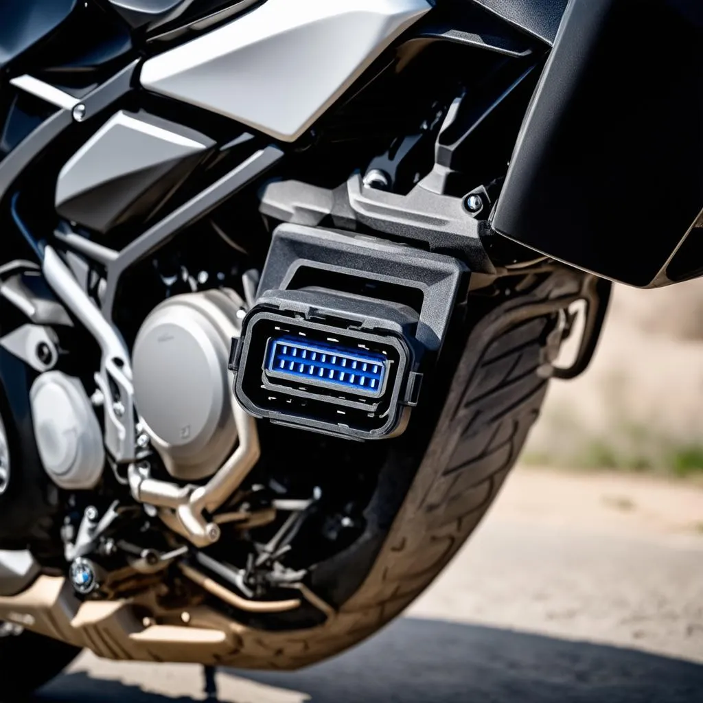 BMW F800GSA OBD-II Port