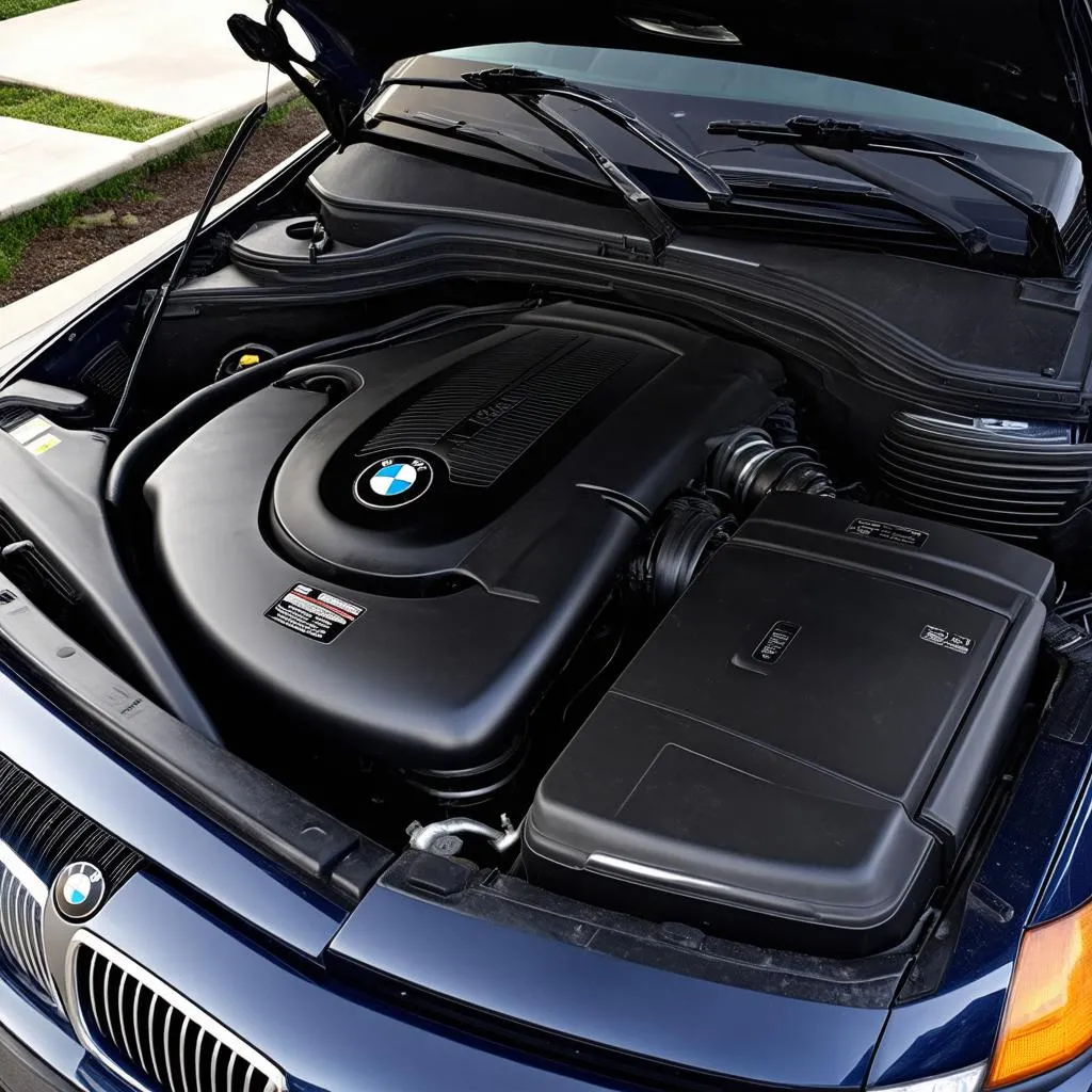 1998 BMW 740i engine bay