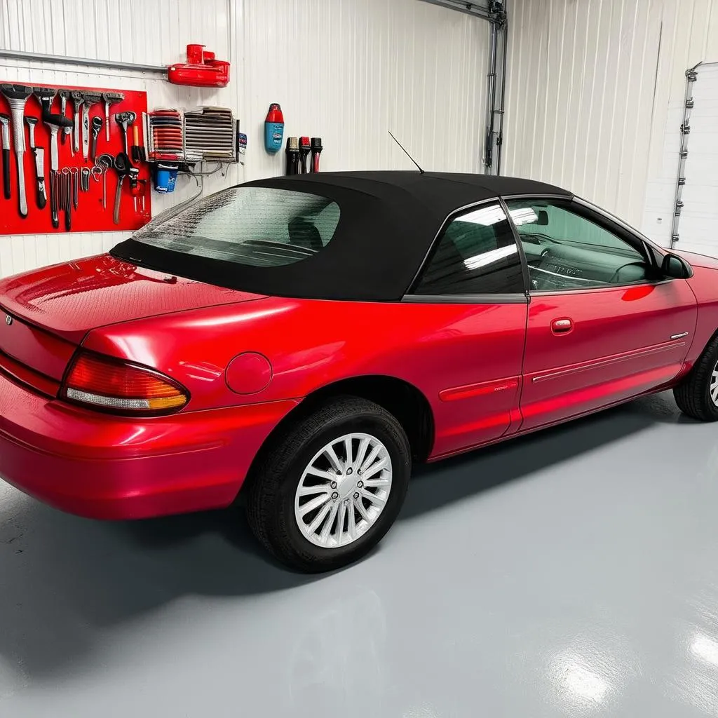 Spotless Chrysler Sebring in a clean garage