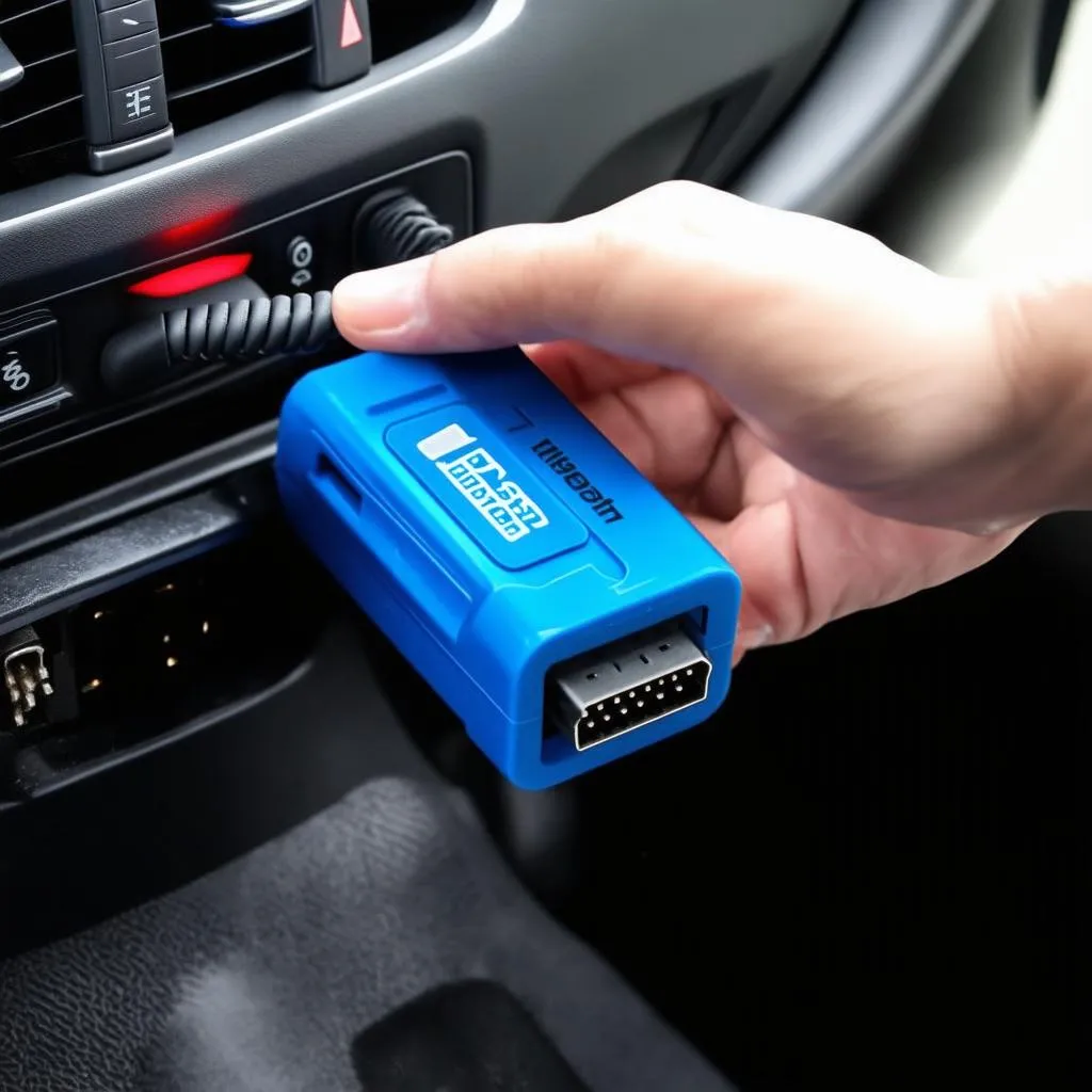 Connecting ELM327 scanner to OBD-II port