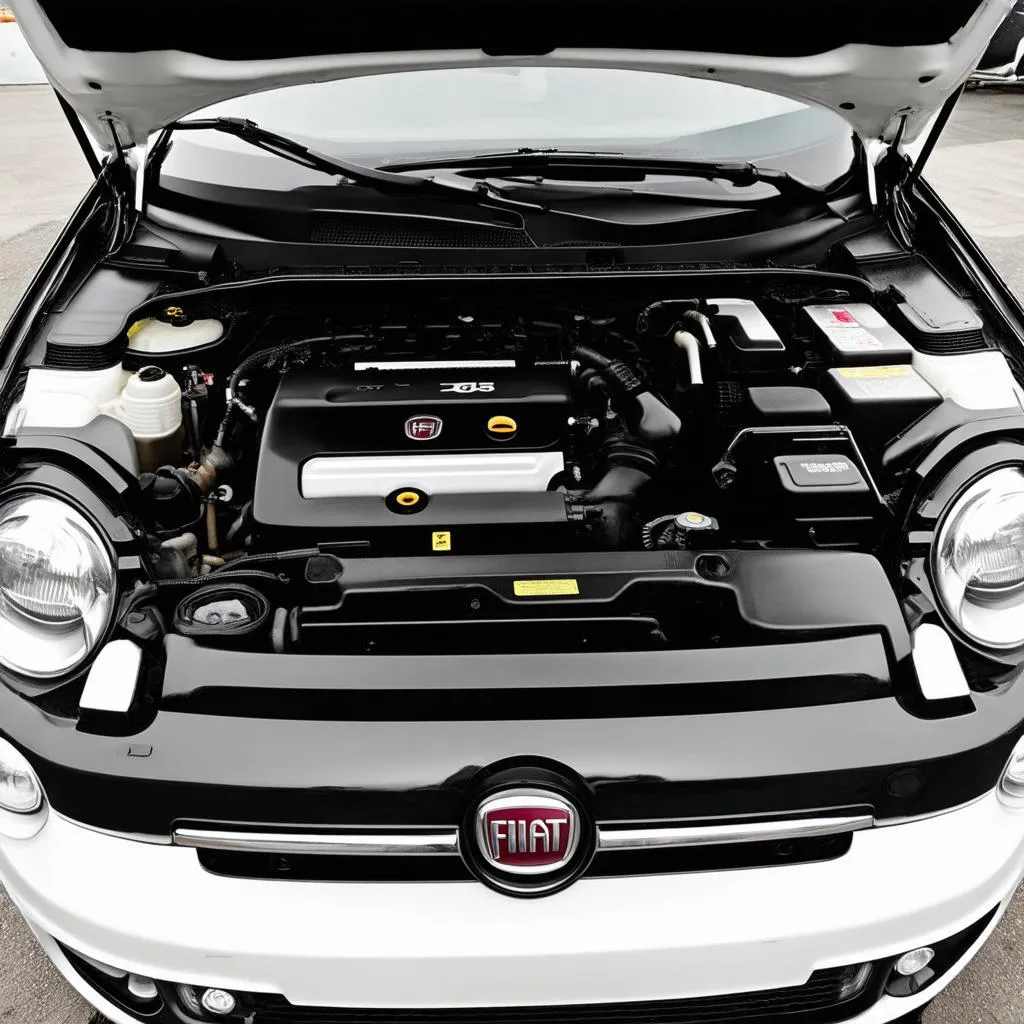 Fiat 500 Engine Bay