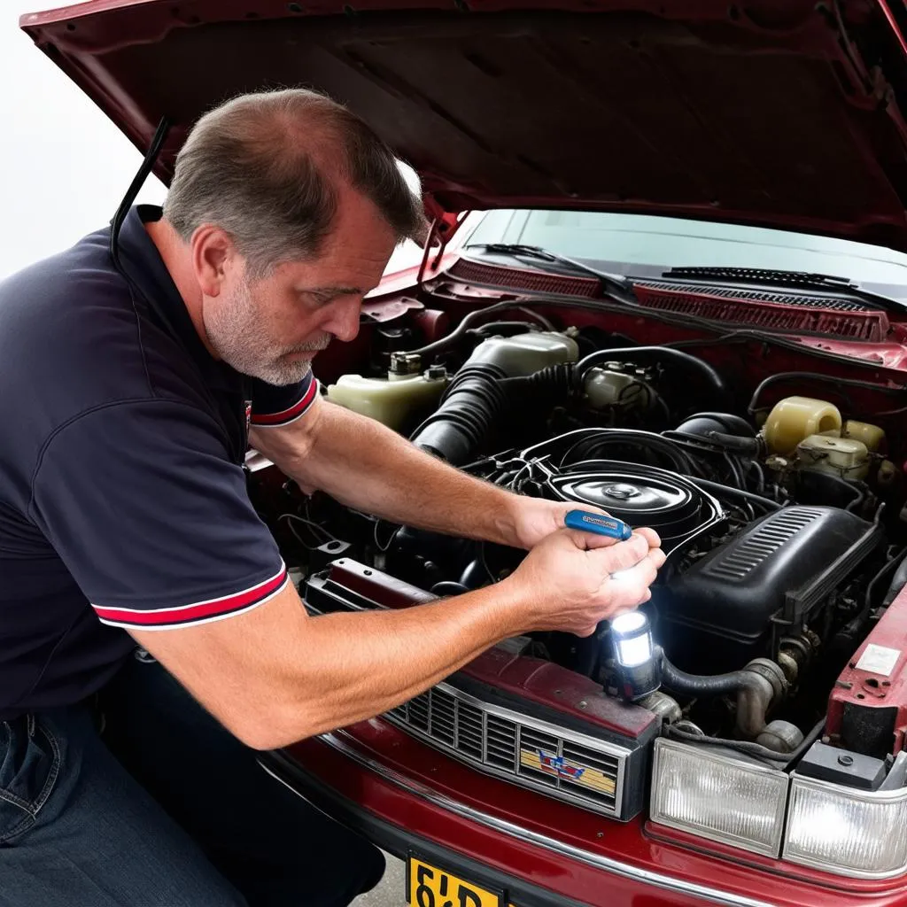 Mechanic and Cadillac