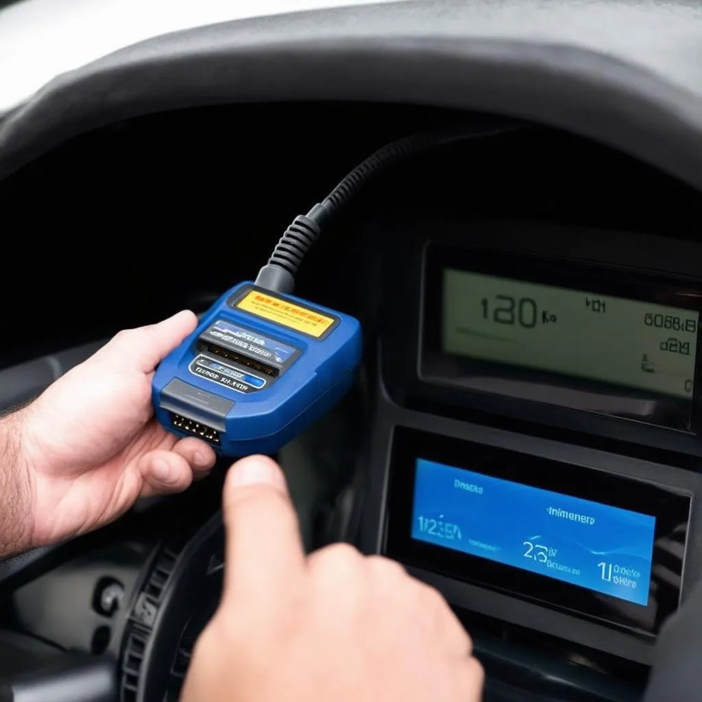 OBD Scanner in Use