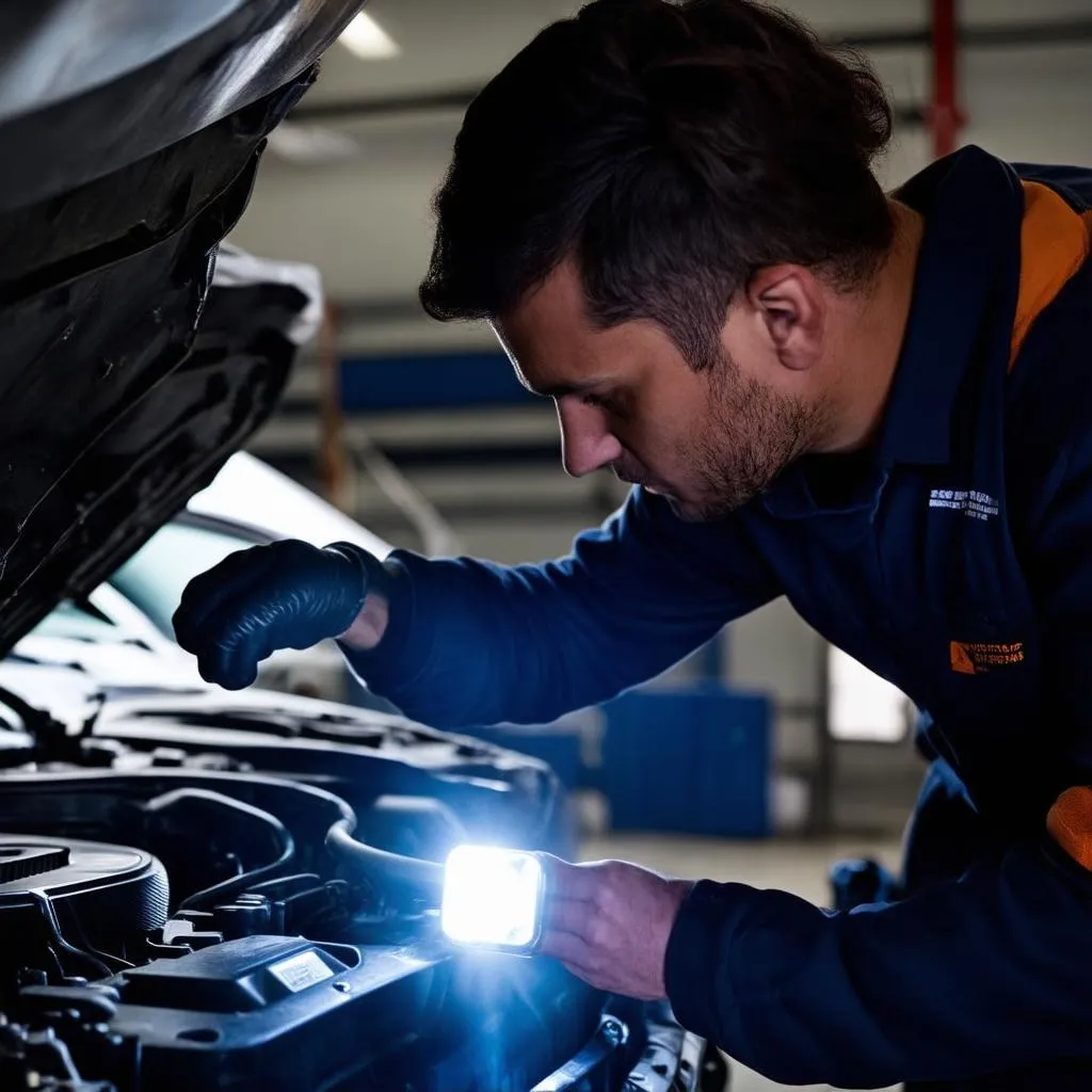 car engine inspection