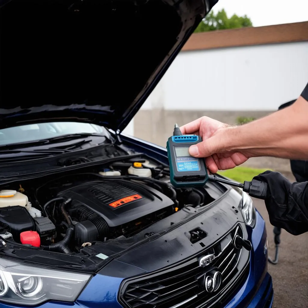 OBD-II Scanner in Use