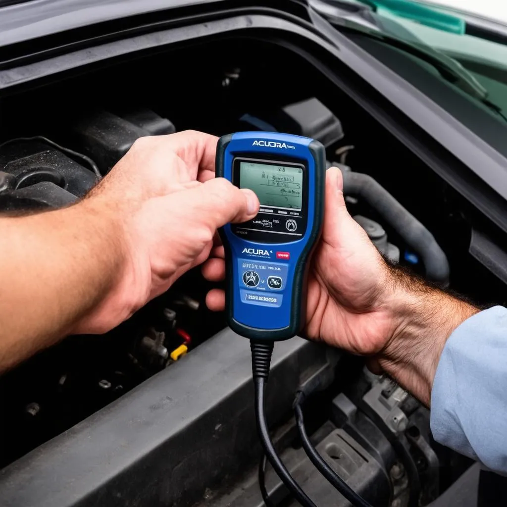 OBD Scanner in Use