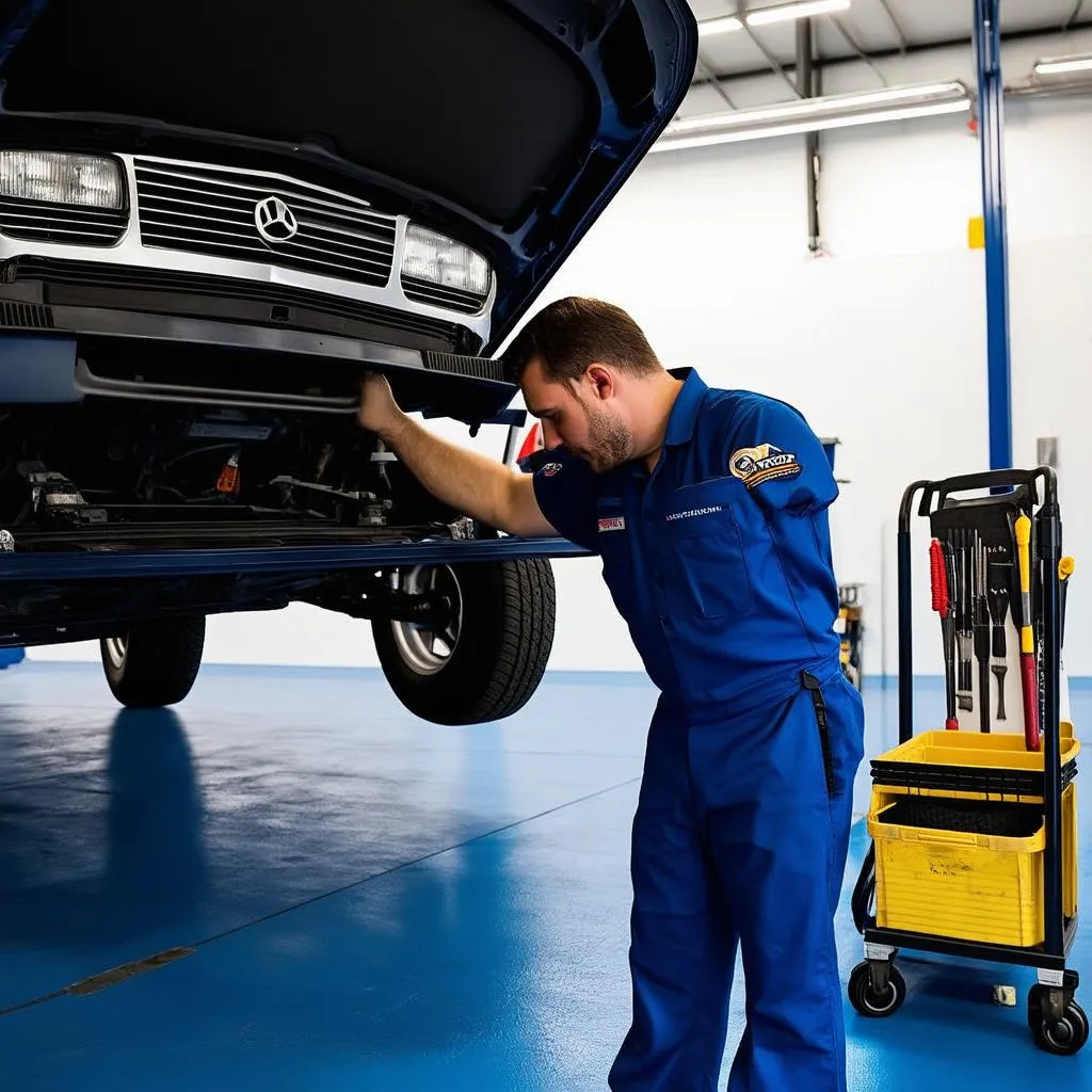 Car Maintenance in Progress