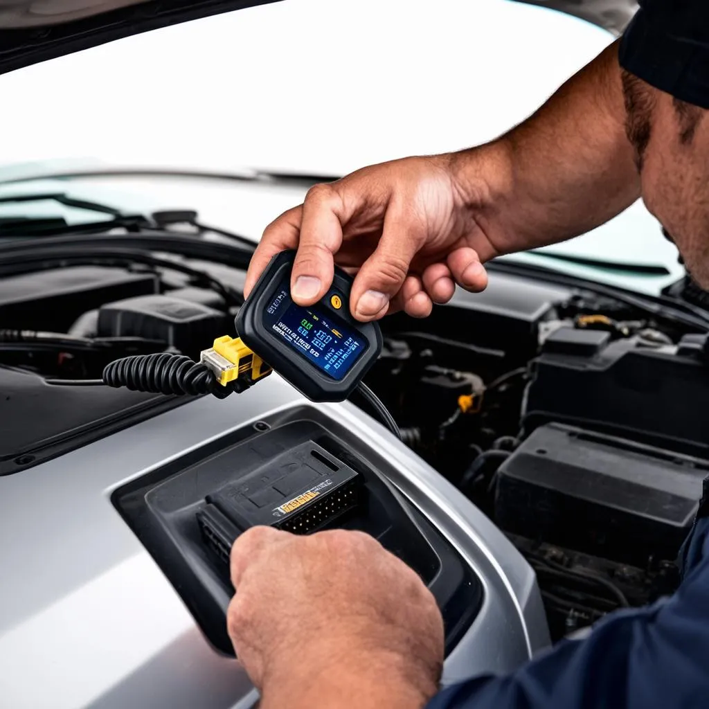 OBD-II Scanner in Use