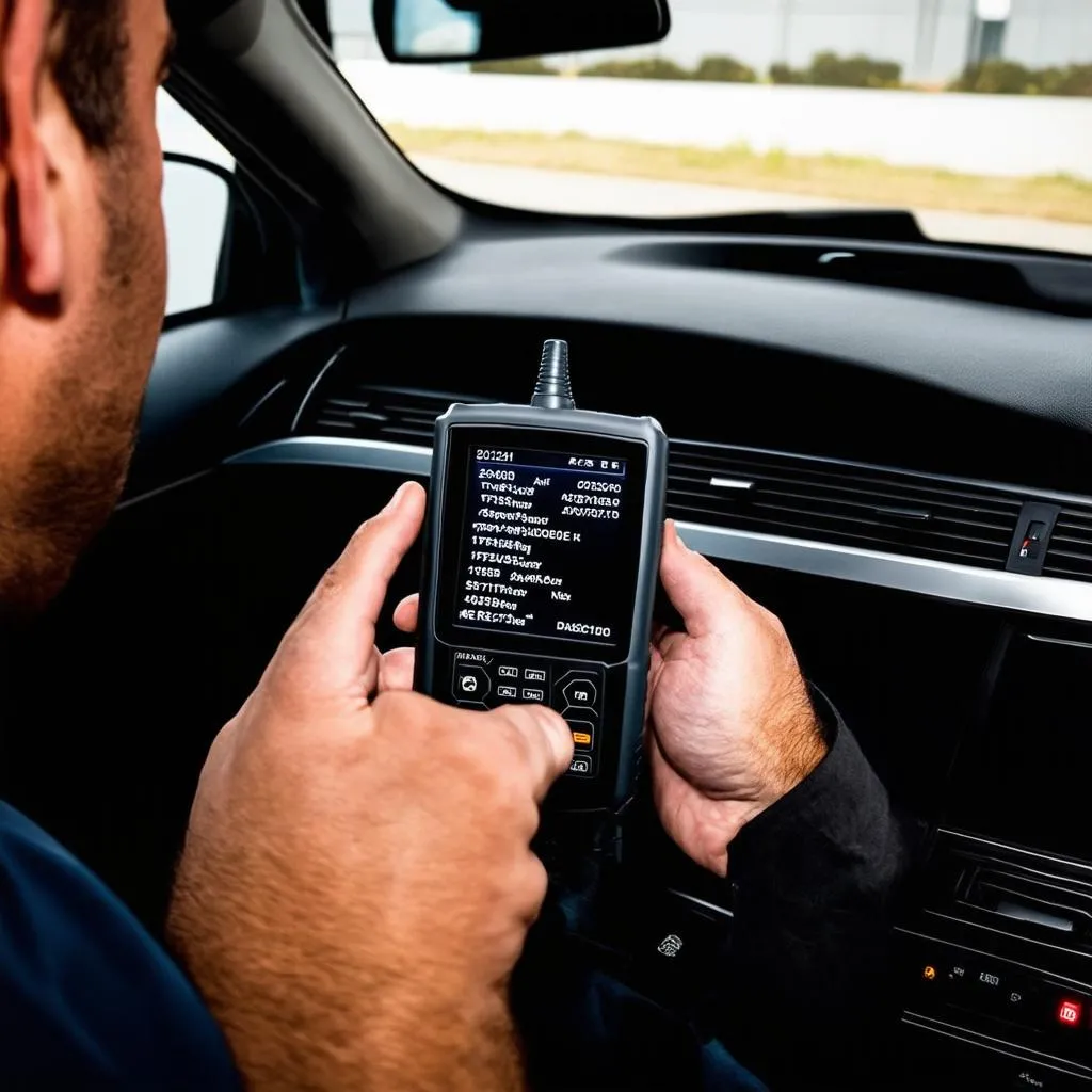 OBD Scanner in Use