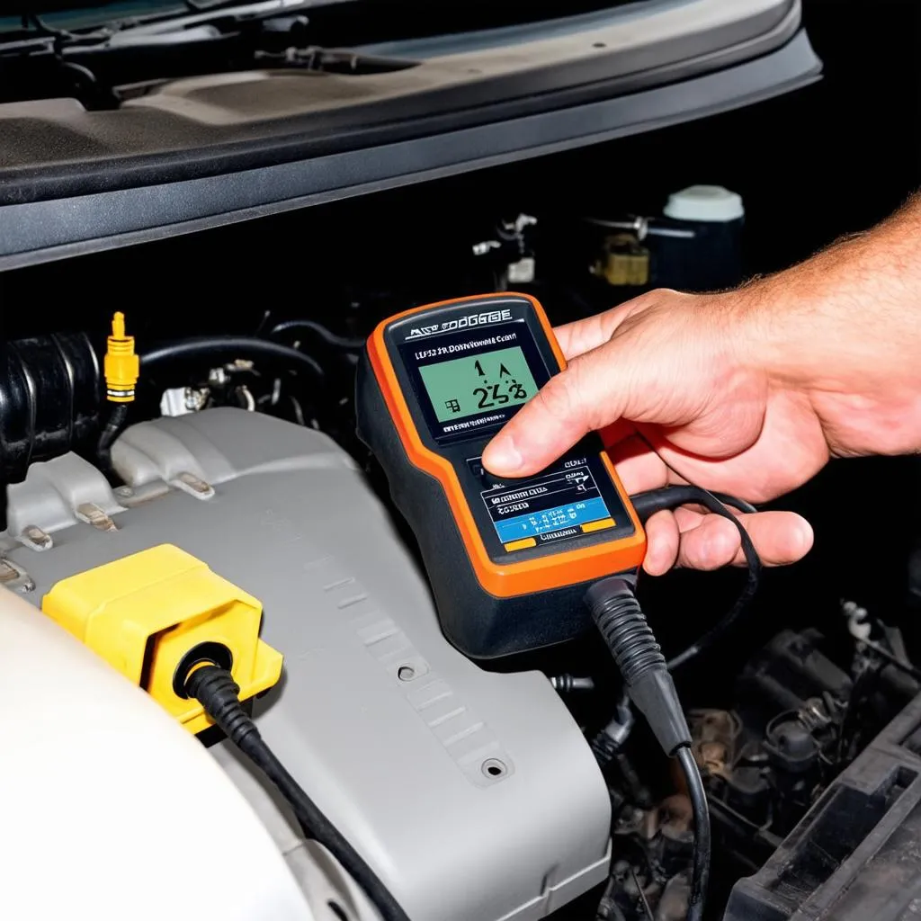 OBD Scanner in Use