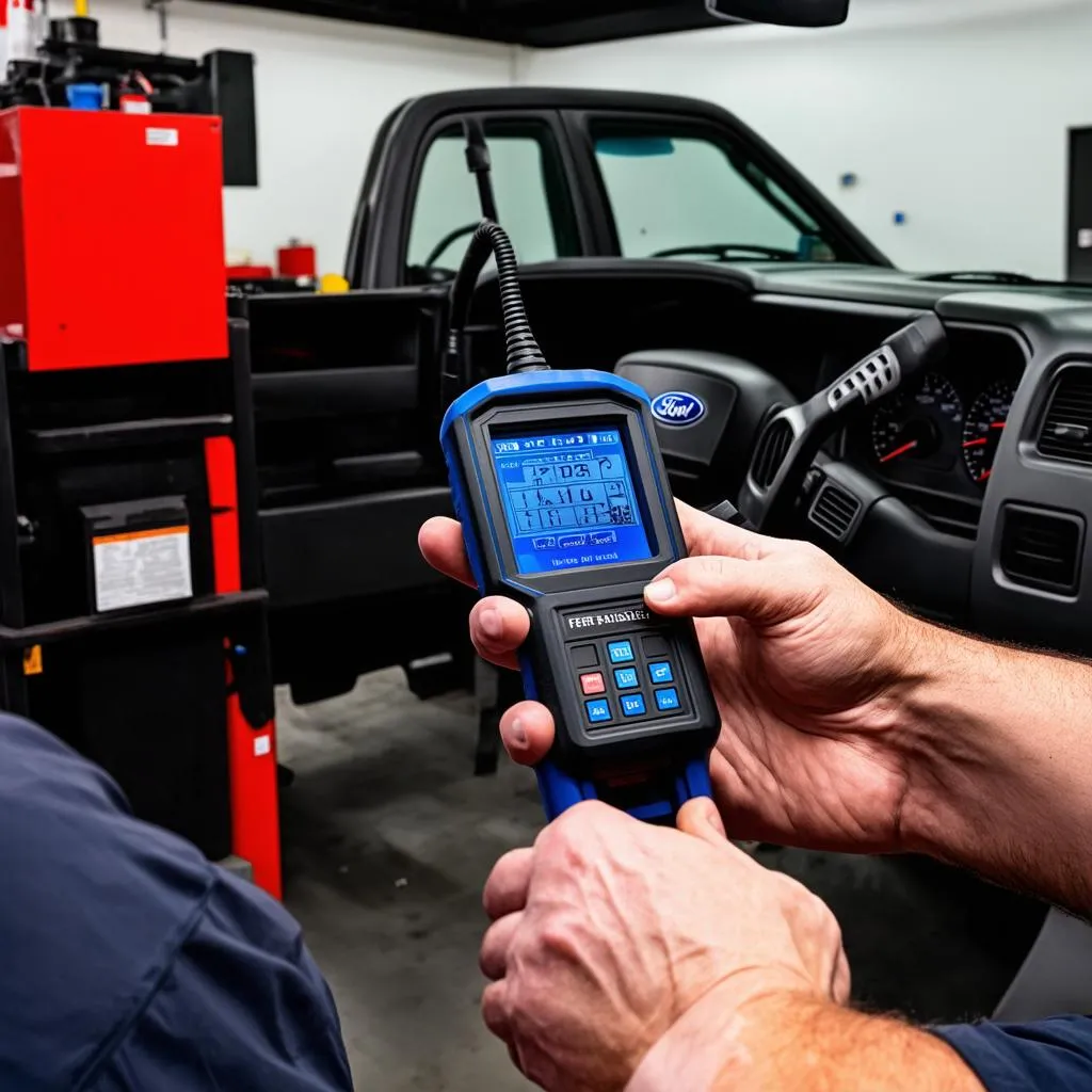 OBD Scanner in Use