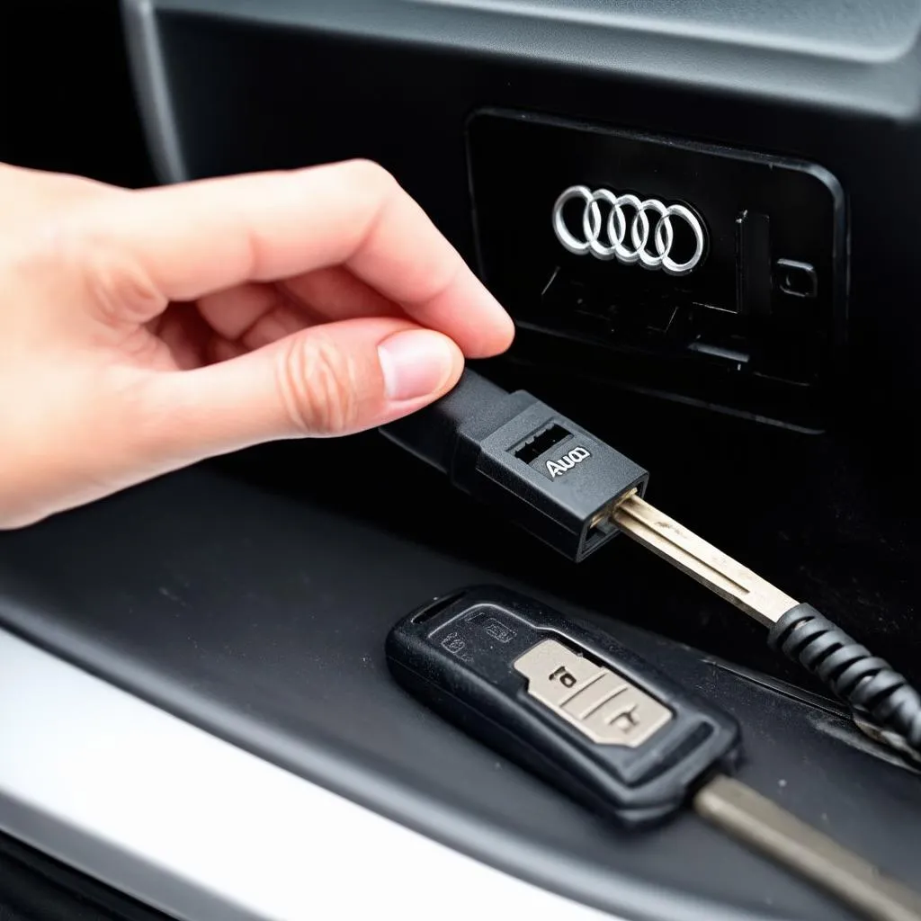 Audi key programming with OBD-II device