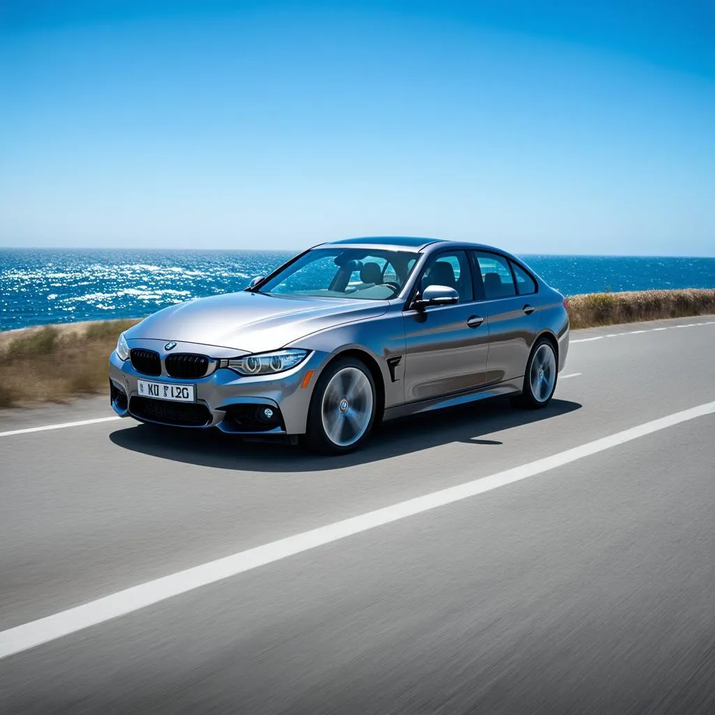 BMW Driving on Scenic Road