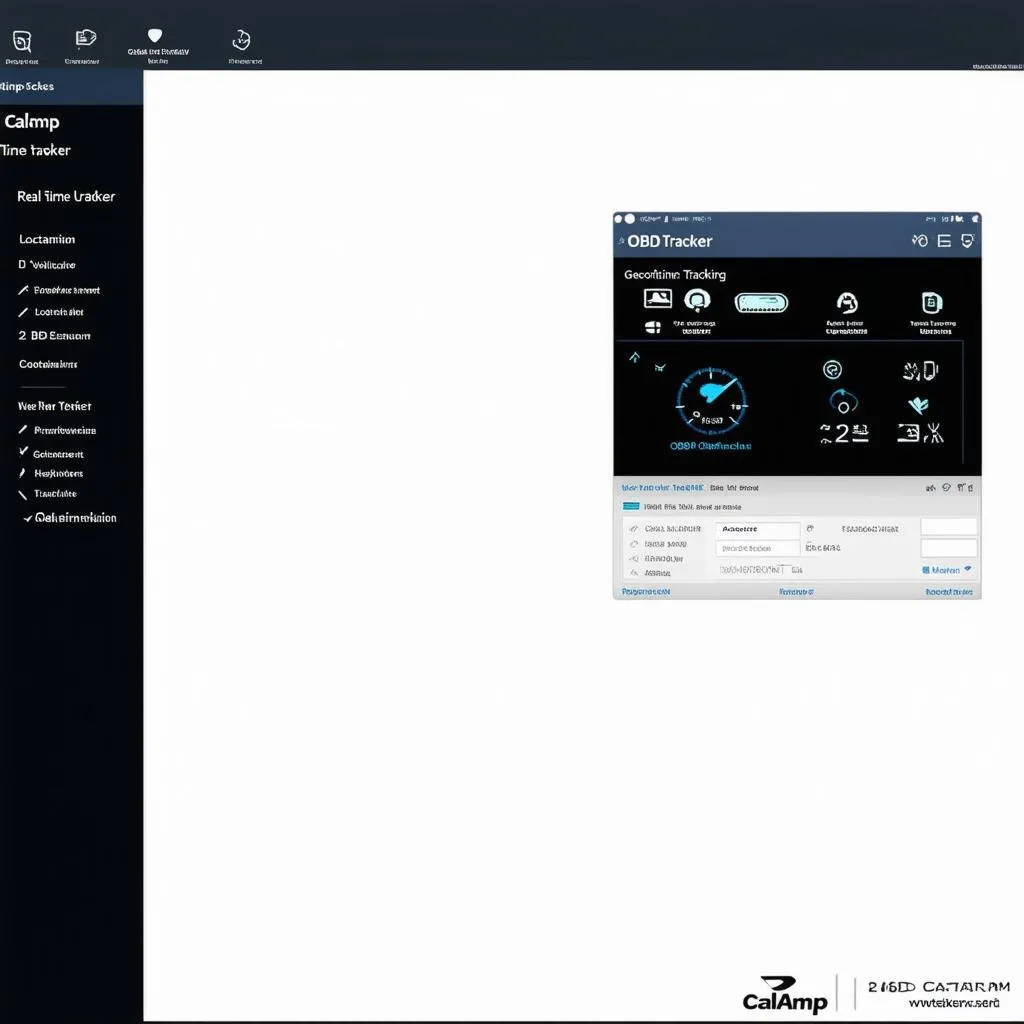 CalAmp OBD Tracker Software Interface