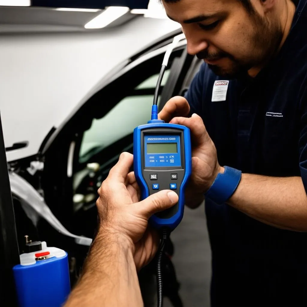 Car Diagnostics in a Garage