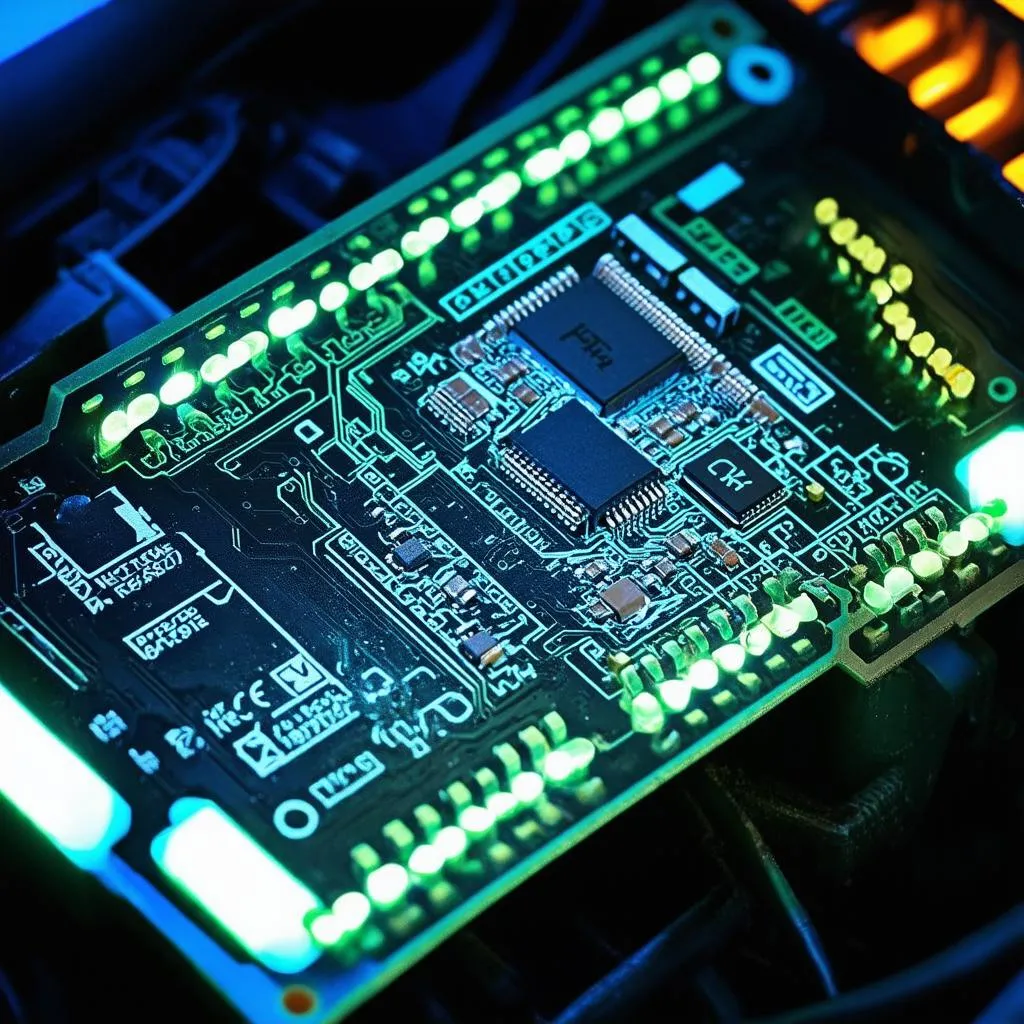 Car ECU circuit board