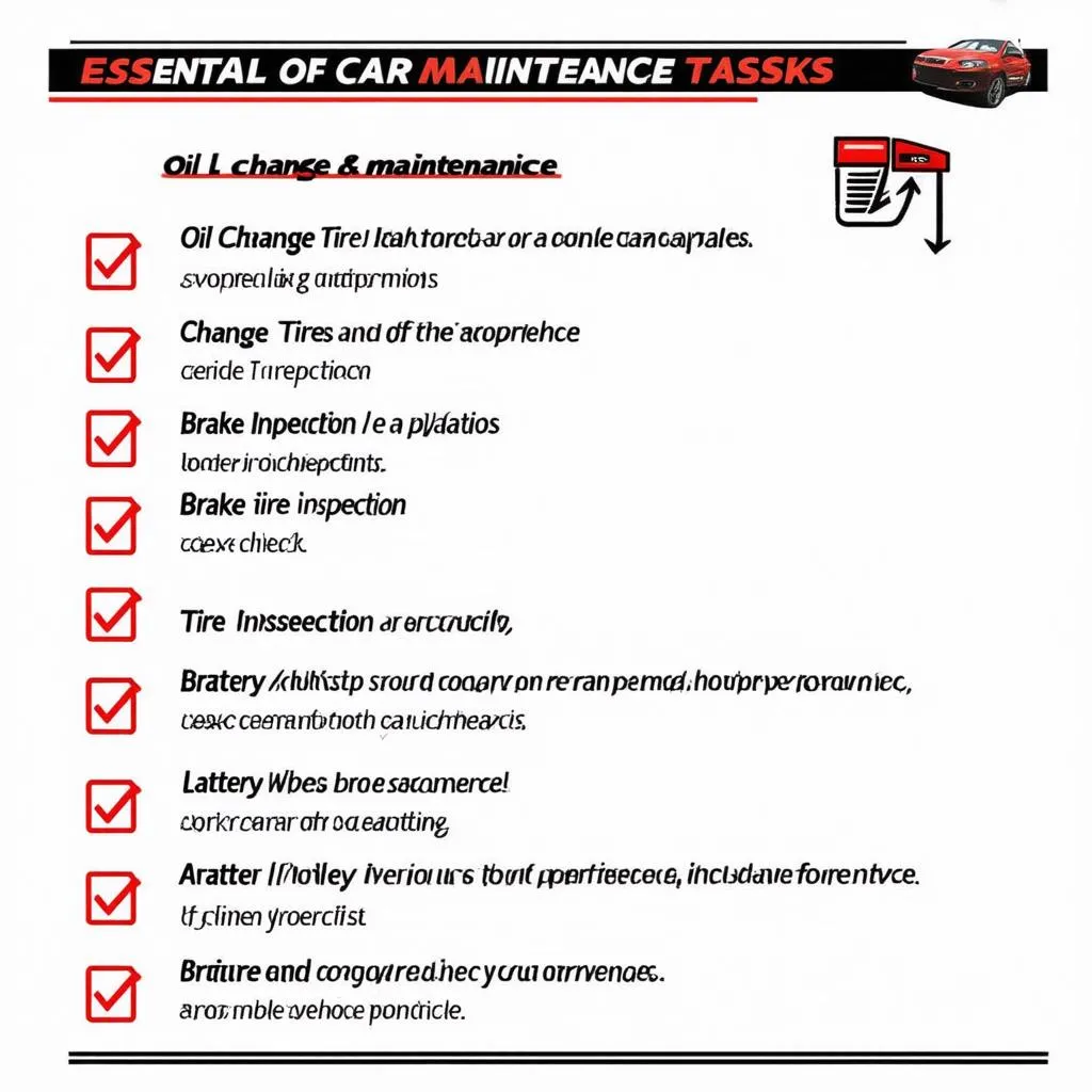 Car Maintenance Checklist