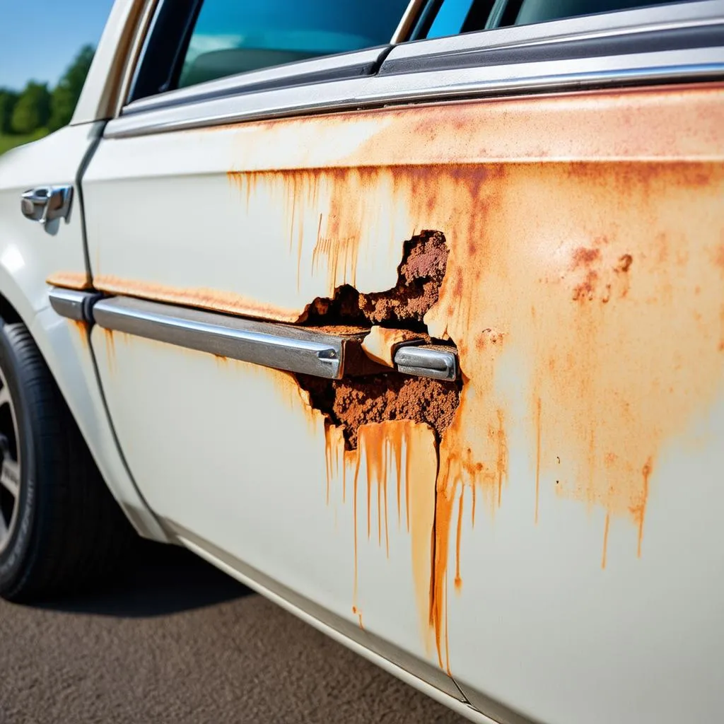 Rusty Car Door