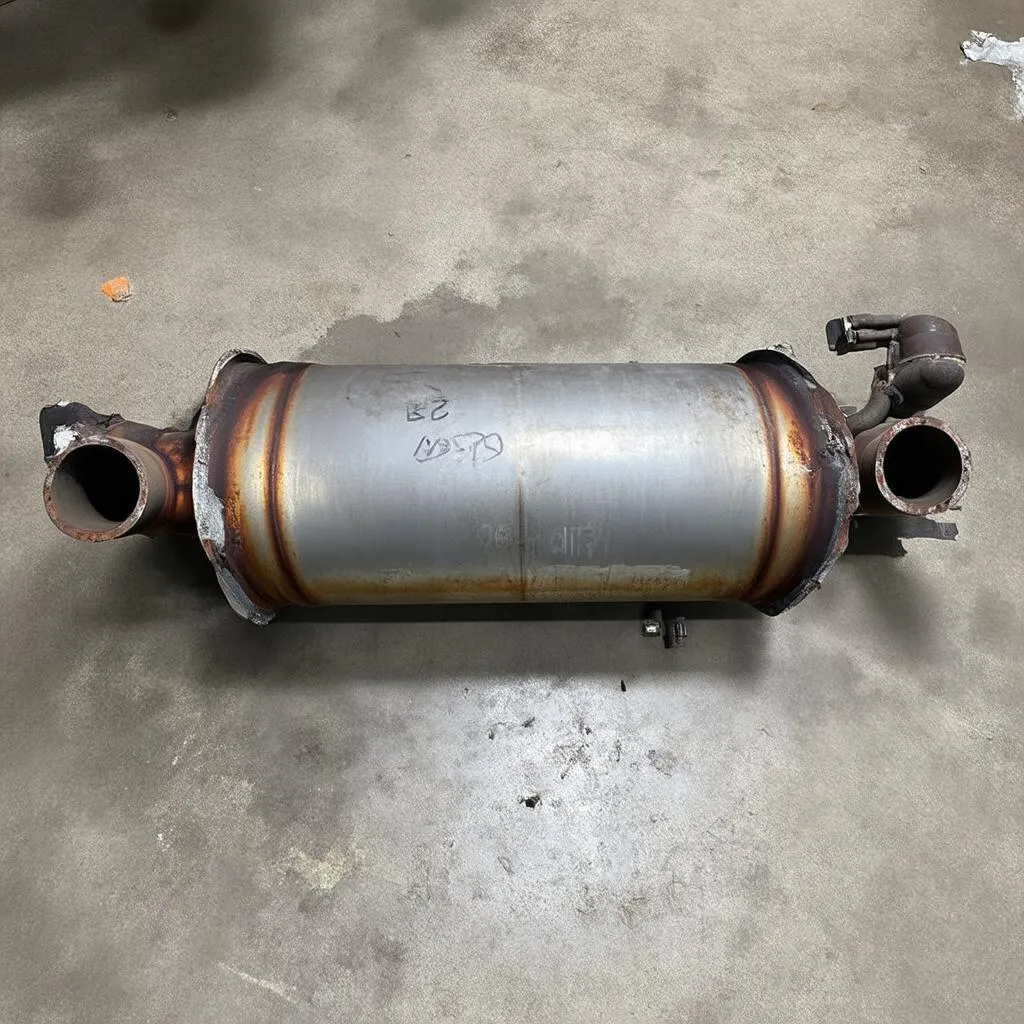 Damaged Catalytic Converter