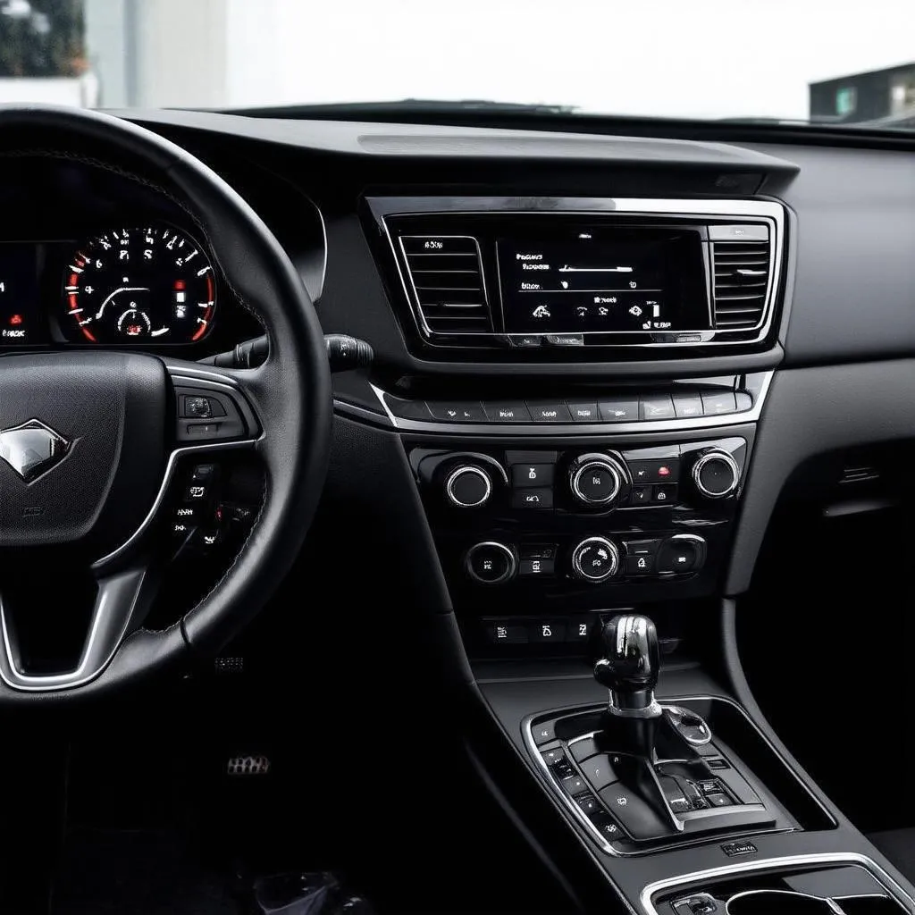 Clean car dashboard