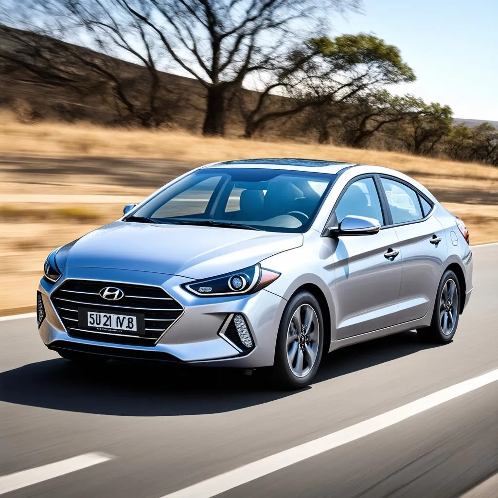 Elantra Sport on the Open Road