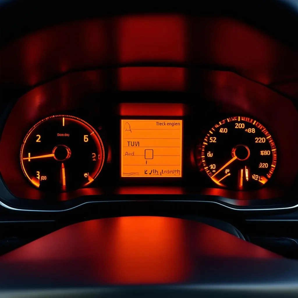 Engine warning light