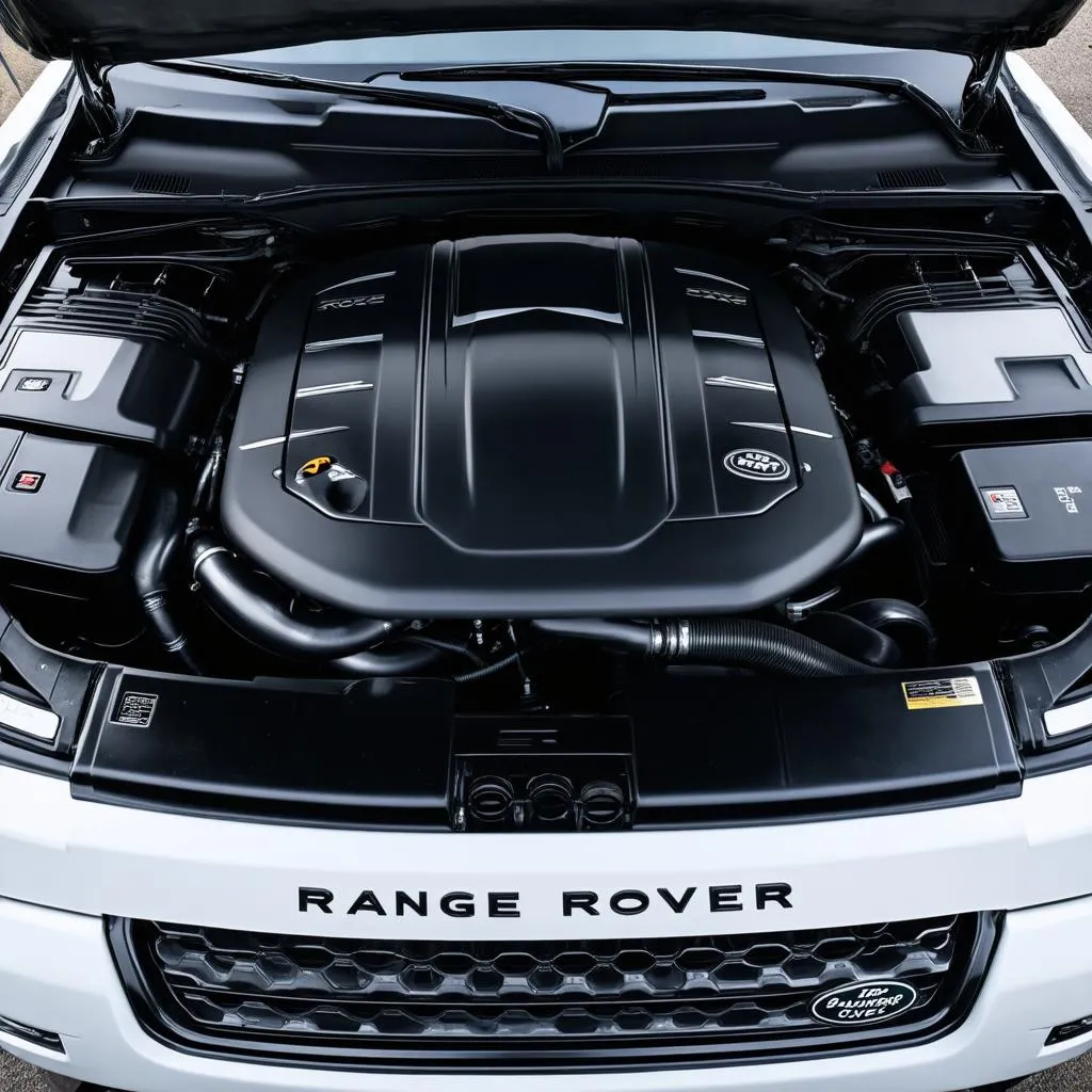 Range Rover engine bay