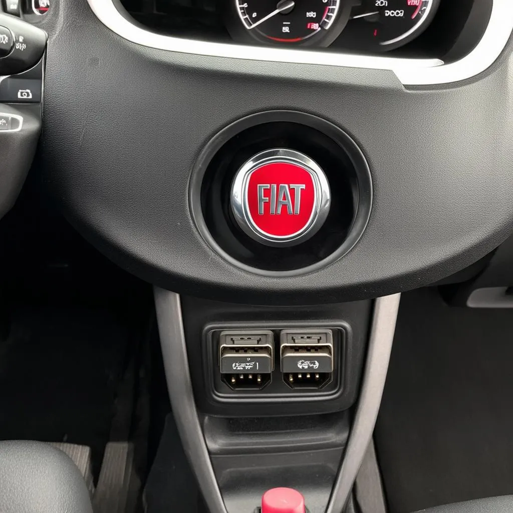 Fiat 500 OBD Socket Location