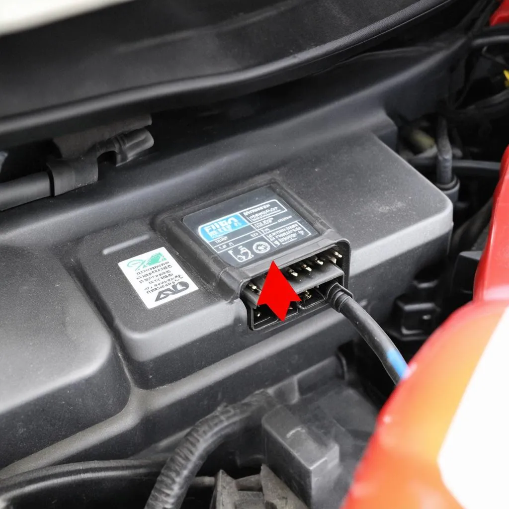 Fiat Punto OBD port