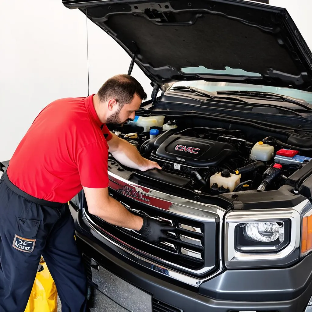 GMC Sierra Engine Bay