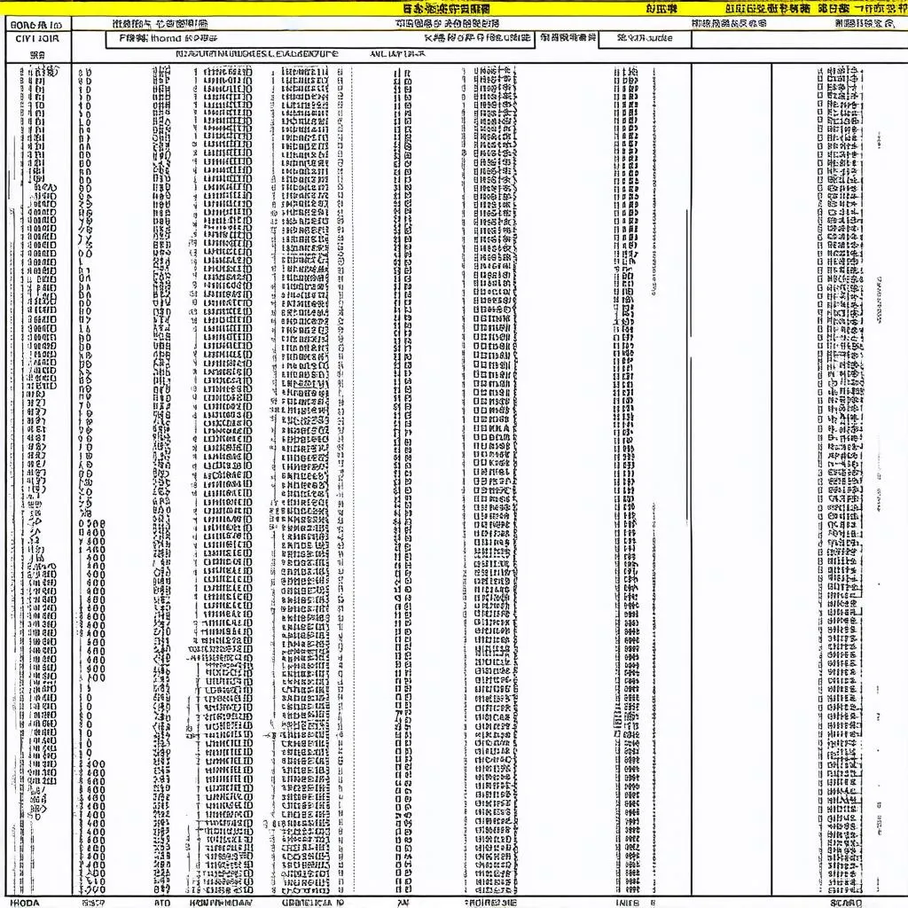 Honda Civic OBD1 Code Chart