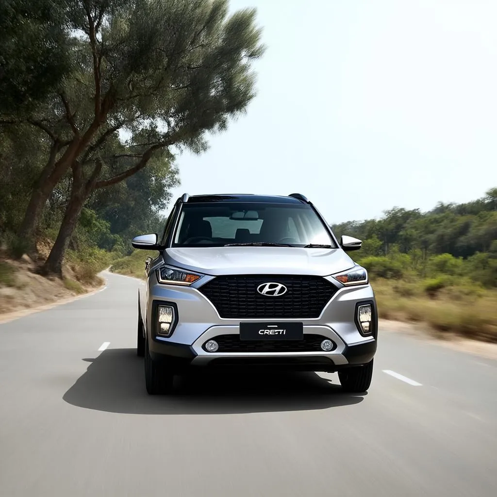 Hyundai Creta Driving on Open Road