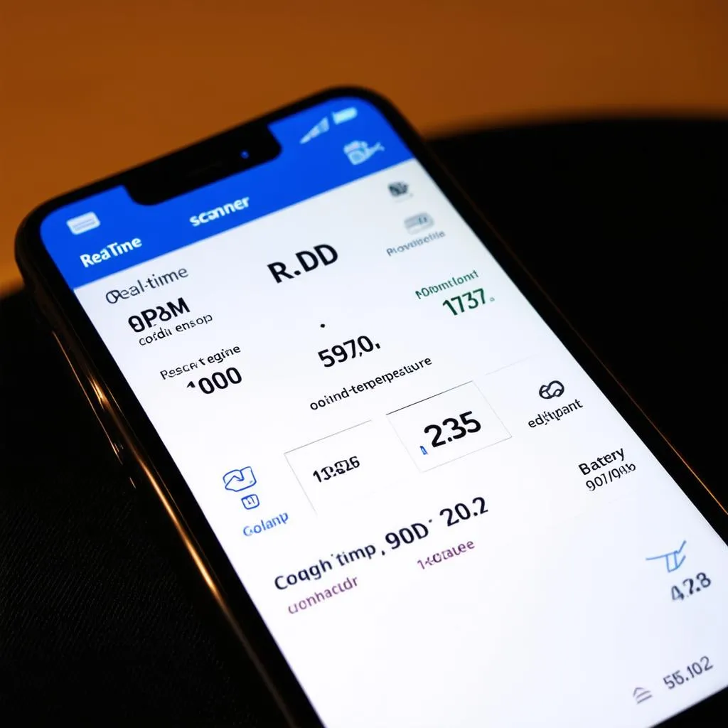 iPhone OBD Scanner App Interface