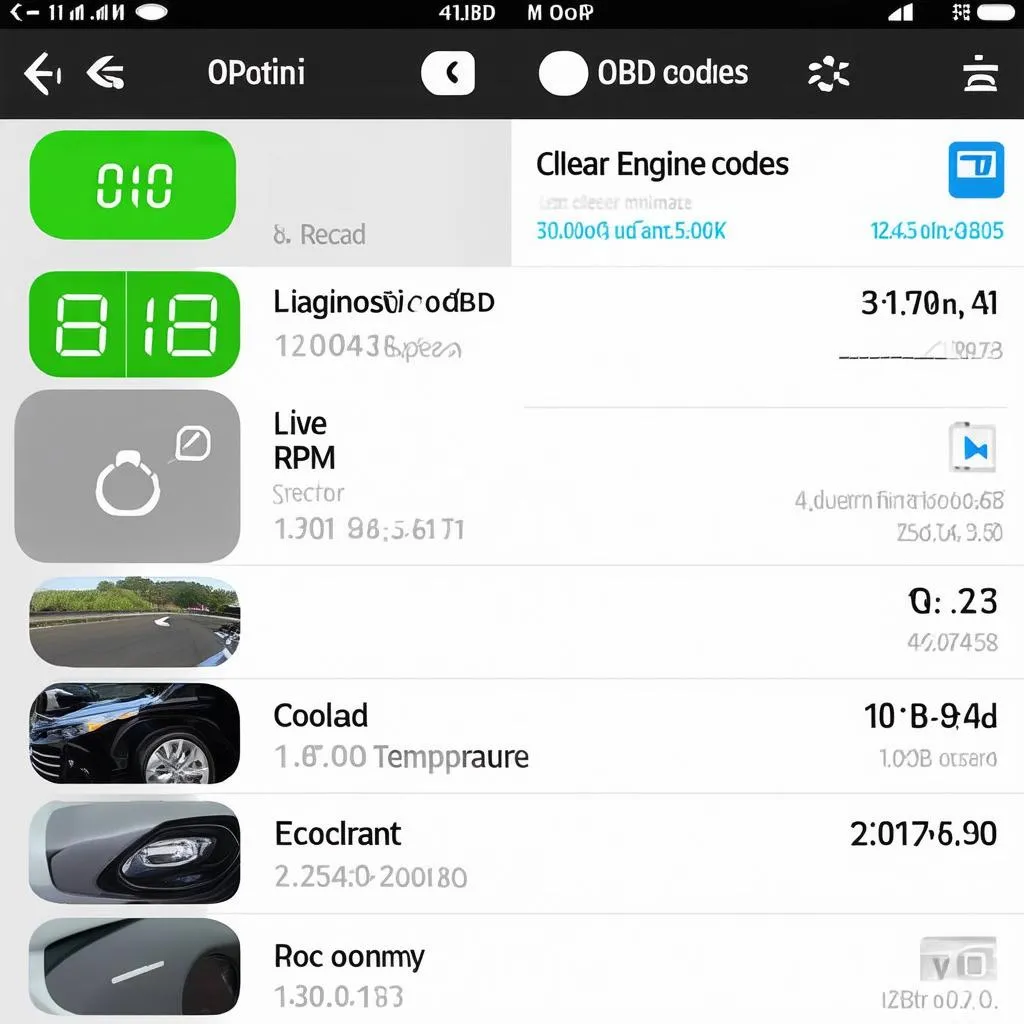 OBD App Interface