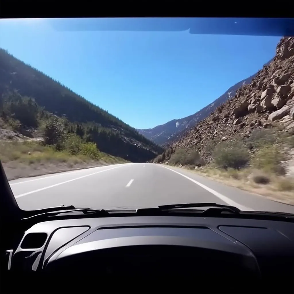 Jeep Wrangler Dashcam View