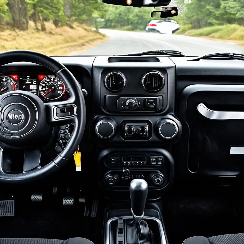 Jeep Wrangler MIL light dashboard