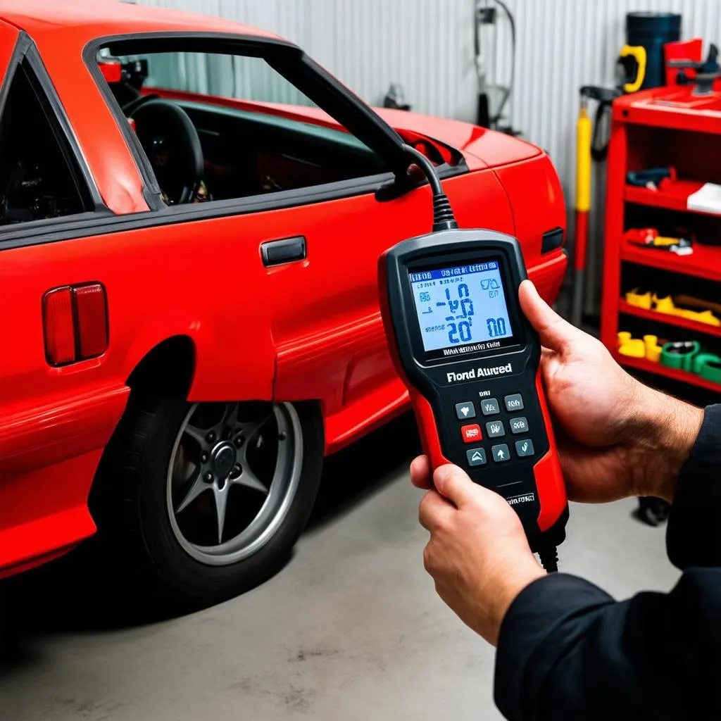 OBD Scanner in Use